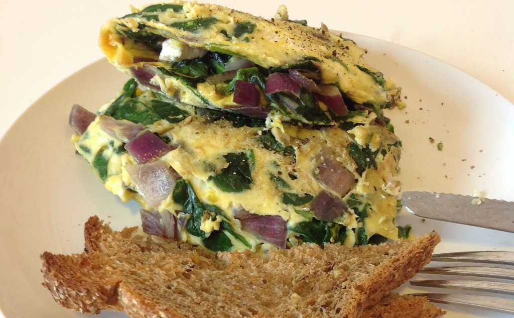 spinach omlette